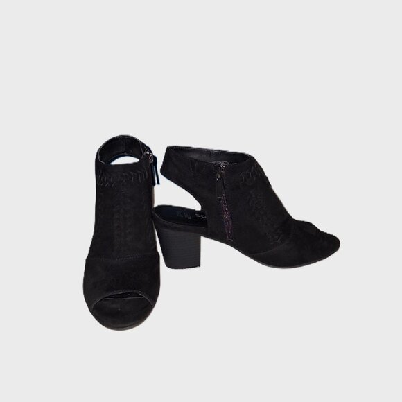 Sonoma Vitalize Honoria Black Zip Booties | OrthoLite Cushioned | Women’s 7.5 - Picture 2 of 9